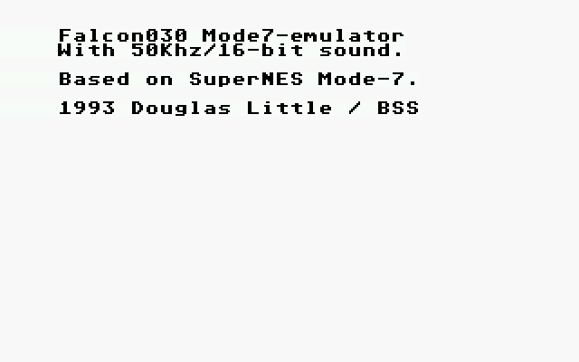 Mode 7 Emulator [Falcon030]